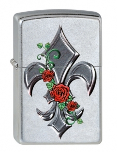 Zippo Fleur de Lis Rose